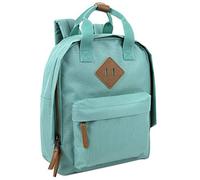 Mini sac à dos en toile pour tous les jours et les jours en blocs de couleur unie, Vert, S