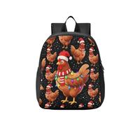 Mini sac à dos enfant Père Noël poulet Noël | sacs à livres, pour tout-petits, mochilas para ni?os
