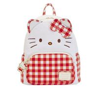 Loungefly Mini-sac à dos Hello Kitty Gingham Cosplay Officiel Blanc