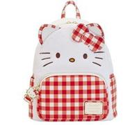 Loungefly Mini-sac à dos Hello Kitty Gingham Cosplay Officiel Blanc