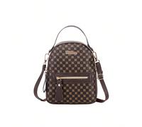 Mini sac à dos imprimé pour filles, en matériau, avec sangle d'épaule réglable, sac à bandoulière zippé décontracté, portable et léger, convenant aux étudiantes pour un usage extérieur, pouvant être u