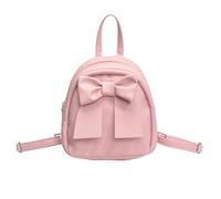 Mini Sac À Dos Mignon Sac Cosmétique pour Femmes, PU Cuir Créatif Sac Bandoulière pour Maquillage arte Organisateur Poche À Pièces Fermeture Éclair, Rose Foncé