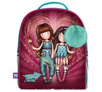 Mini Sac à Dos - SANTORO - Gorjuss Fireworks - 20x22x10 cm - Tissu pailleté - Enfant Fille