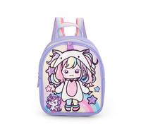Mini sac à dos So Kawaii Licorne École pour fille Dim. 22 x 28 x 11 cm + cadeau porte-clés à paillettes