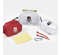 Mini Sac À Main Avec 2 Porte-T-Shirt Pour Balle De Golf, 1 Pièce, Avec Pochette De Rangement, Portable, Tête De Mort, Sac De Golf, Pochette, Fermeture Éclair, Mousqueton, Pack De Taille