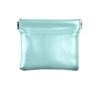 Mini sac à main coloré dégradé pour pièces de monnaie, sacs cosmétiques, Turquoise pâle., Motif :