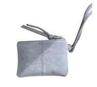 Mini sac à main en daim PU souple pour femme, travail, voyage, bureau, quotidien, bleu, 130.00x90.00x10.00mm/5.12x3.54x0.39inch, Décontracté