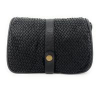 Mini sac à main - OH MY BAG - SHANNA - Cuir italien tressé - Noir - Dimensions 25x21x6 cm