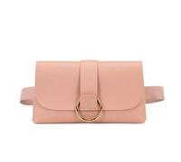 Mini Sac Banane 2 en 1 à Rayures léopard, Porte-Monnaie, Sac Ceinture for Femme, Sac for téléphone Portable, Sac Banane à Rabat en Cuir Sac Banane(Pink)