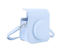 Mini sac d’appareil photo instantané Mini sac de protection pour appareil photo instantané, étui en PU photo dos Bleu