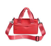 Mini sac de gym, petit sac de sport pour femme, petit sac à bandoulière imperméable, léger, fermeture éclair, sac fourre-tout avec sangle réglable, Rouge, Taille unique