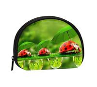 Mini sac de rangement portable en forme de coccinelle tenant des parapluies