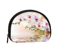 Mini sac de rangement portable en forme de coquillage avec imprimé blanc dans l'étang