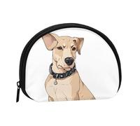 Mini sac de rangement portable en forme de coquillage avec imprimé bouledogue français