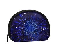 Mini sac de rangement portable en forme de coquillage avec imprimé étoile