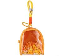 Mini sac de rangement transparent pour Tamagotchi en toile compacte et portable pour le transport quotidien des appareils (jaune)