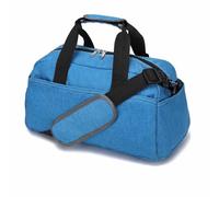 Mini Sac de Sport de Voyage, Petit Sac de Sport, adapté aux Hommes et aux Femmes, léger et Facile à Transporter, Gris. (Lake Blue)