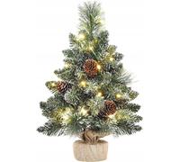 Mini sapin 20 LED blancs chauds neige blanche 40 cm Yorbay