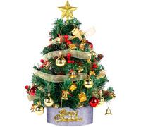 Mini Sapin De NoëL Artificiel, Petit Sapin De Table De 24 Pouces avec Support, Sapin De NoëL en Pin, BoîTes Cadeaux Et Ornements Suspendus pour La DéCoration De La Maison Et du Bureau