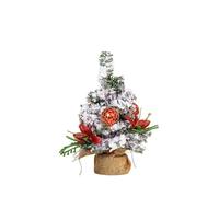 Mini sapin de Noël artificiel pour bureau - 20 cm ou 30 cm - Décoration festive de vacances - Construction en tissu PVC - Décoration de fête compacte pour bureau, maison ou célébrations de petits