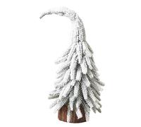 Mini Sapin De Noël, Sapin Noël En Pot, Base En Bois Naturel, Décoration De Table, Idéal Pour Les Décorations De Noël Au Bureau Et À La Maison(Style B,25cm/9.8in)
