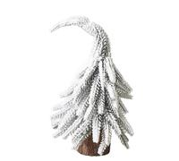 Mini Sapin De Noël, Sapin Noël En Pot, Base En Bois Naturel, Décoration De Table, Idéal Pour Les Décorations De Noël Au Bureau Et À La Maison(Style B,20cm/7.9in)