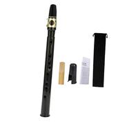 Mini saxophone de poche avec couvercle d'embouchure pour adultes professionnels et enfants Noir