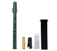Mini saxophone portable à 8 trous, instrument à vent léger de poche avec sac de transport pour pratique quotidienne (vert)