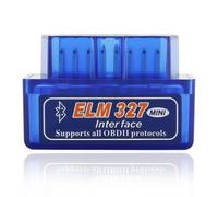 Mini scanner Bluetooth ELM-327 OBD2, appareil de diagnostic Bluetooth OBD2, adaptateur Bluetooth OBD2, outil de diagnostic OBD-II pour Android/iOS/Windows, scanner de voiture avec technologie à puce