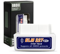 Mini Scanner Bluetooth OBD2, Appareil de Diagnostic Bluetooth OBD2 Compatible, Diagnostic pour iOS et Android, Diagnostic OBD-II, Adaptateur pour Voitures modernesc