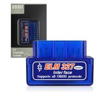 Mini Scanner Bluetooth OBD2, Appareil de Diagnostic Bluetooth OBD2 Compatible, Diagnostic pour iOS et Android, Diagnostic OBD-II, Adaptateur pour Voitures modernesc