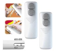 Mini Scelleur avec Cutter, 2 en 1 Scelleuse Thermique Manuel, Soudeuse Plastique Rechargeable, Portable Scelleuse pour Sacs Scelleu avec Aspiration Magnétique, Scelleuse Sac Plastique (2, Blanc)
