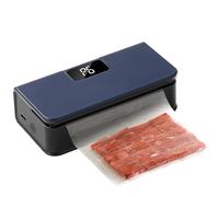 Mini Scelleur de Sac Rechargeable avec Écran LCD, Soudeuse de Sac Portable 6 Vitesses pour Sac Plastique, Thermoscelleuse Magnétique avec Coupe-sac Intégré pour Cuisine, Voyage et Conservation (Bleu)
