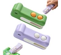 Mini scelleuse de sacs 2 en 1 avec cutter et aimant, rechargeable, sous vide B-ag portable, pour sacs à frites, stockage des aliments pour sacs à céréales