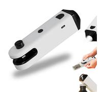 Mini scelleuse de sacs 4 en 1 avec lampe de poche LED et décapsuleur | Scelleuse magnétique sous vide et coupeur pour le stockage des aliments | Refermeur portable pour sacs en plastique, collations