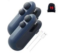 Mini Scelleuse De Sacs Avec Cutter Et Aimant, Thermoscelleuse Rechargeable 2 En 1, Mini Scelleuse Magnétique Portable, Petite Refermeuse Manuelle Pour Sacs À Pression (2Blue)