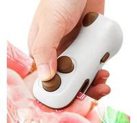 Mini Scelleuse Sous Vide - Mini Scelleuse Refermable Avec Coupeur Et Aimant,Appareil De Scellage Magnétique Rechargeable Pour Conservation De Fraîcheur Sandwichs Snacks Bonbons Restes Chips,pour