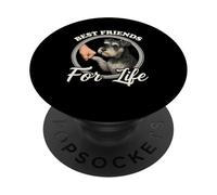 Mini Schnauzer Lover Best Friends Design Schnauzer Chien PopSockets PopGrip Adhésif