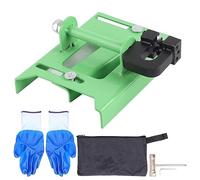 Mini scie à chaîne verticale, barre de fraisage de planches, système de guidage de de bois, outils de fixation pour menuisiers, charpentiers, acier vert, aluminium 15x20 5cm 2452g