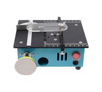 Mini scie à table circulaire, avec 4 lames, 5000 tr/min, commande à sept vitesses, 96W, mini scie à table portable, utilisée for le bois, le PVC