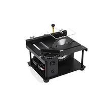 Mini scie à table multifonctionnelle 150 W coulissante for le travail du bois Jade Machine de découpe artisanale la main Outils coupe d'angle Pour une utilisation DIY(Simple model A)