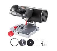 Mini scie à tronçonner onglets 0-45 ° maison bricolage Machine de découpe Table paillasse lames en acier et résine for bois plastique métal Assurer la Stabilité