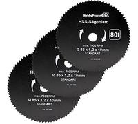 Mini scie circulaire à main Lot de 3 bois FEIN ø85 x 10 x 1,5 mm pour Matrix MCS 500-1 Scie