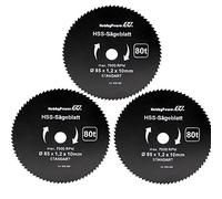 Mini scie circulaire à main Lot de 3 bois FEIN ø85 x 10 x 1,5 mm pour Skil 5330 AA Scie