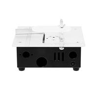 Mini Scie Circulaire À Table 96 W, 7 Vitesses Réglables, Profondeur De Coupe De 15 Mm, Avec Tuyau Anti-poussière Et 4 Lames For Bricolage Coupe PréCise