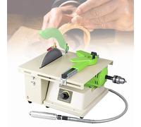Mini scie circulaire à table, meuleuse et polisseuse de roche, scie circulaire multifonction 1380 W, 500-7000 tr/min, découpe sur plateforme de 50 mm, équipement de lapidaire DIT pour bijoux