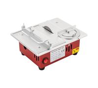 Mini scie circulaire de table 96 W - Scie de table de précision pour bricolage bois, métal, modélisme, profondeur de coupe 9200 tr/min, aspiration de la poussière, idéale pour les travaux manuels et