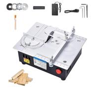 Mini scie circulaire de table,de précision compacte et réglable à 45° for loisirs créatifs,de précision portable for le travail du bois, le métal et le plastique.