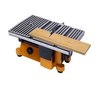Mini scie circulaire de table électrique 90 W avec 3 lames de scie, scie de table multifonctionnelle pour le travail du bois et les travaux manuels