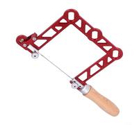 Mini scie courbée, scie sauteuse en alliage d'aluminium pour la fabrication de bijoux, le travail du bois, le travail du métal (10,2 cm)